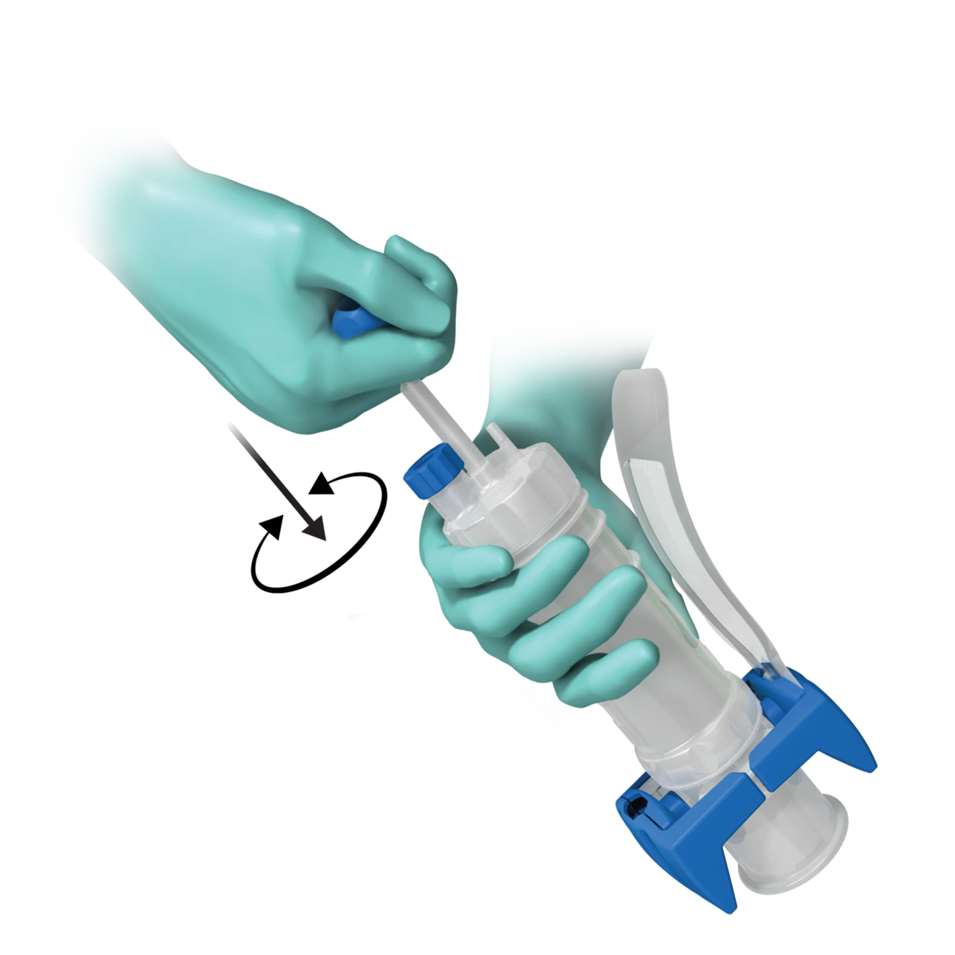 Surgical wound closure device with mixing and delivery system