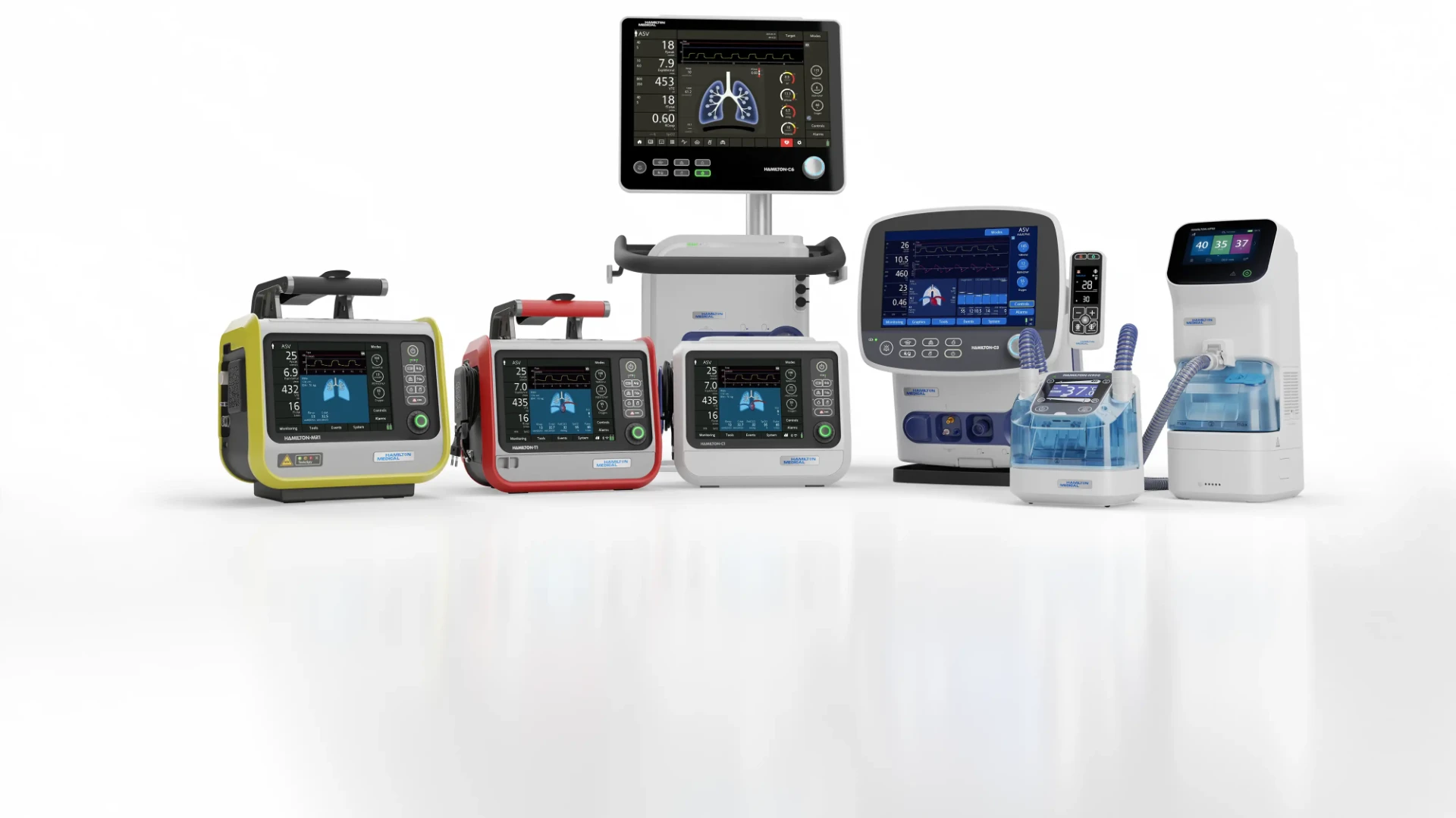 Hamilton Medical intensive care ventilators and respiratory support systems