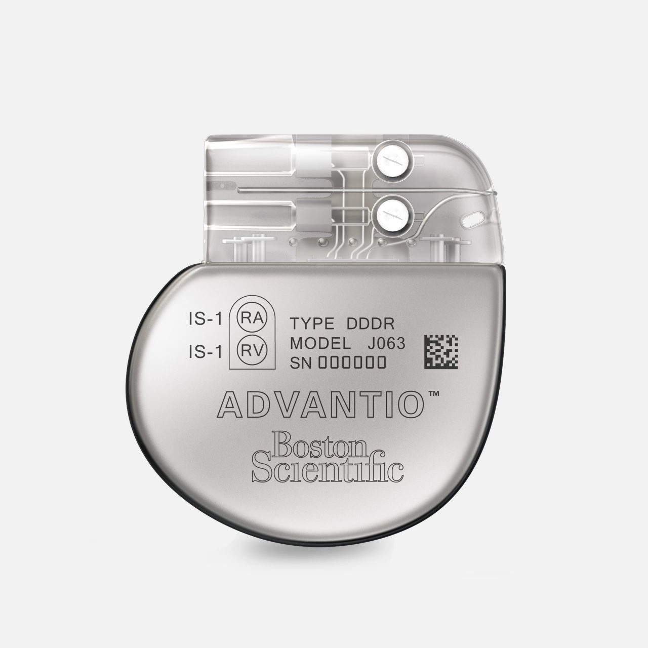 Boston Scientific Advantio DDDR permanent pacemaker with dual lead ports