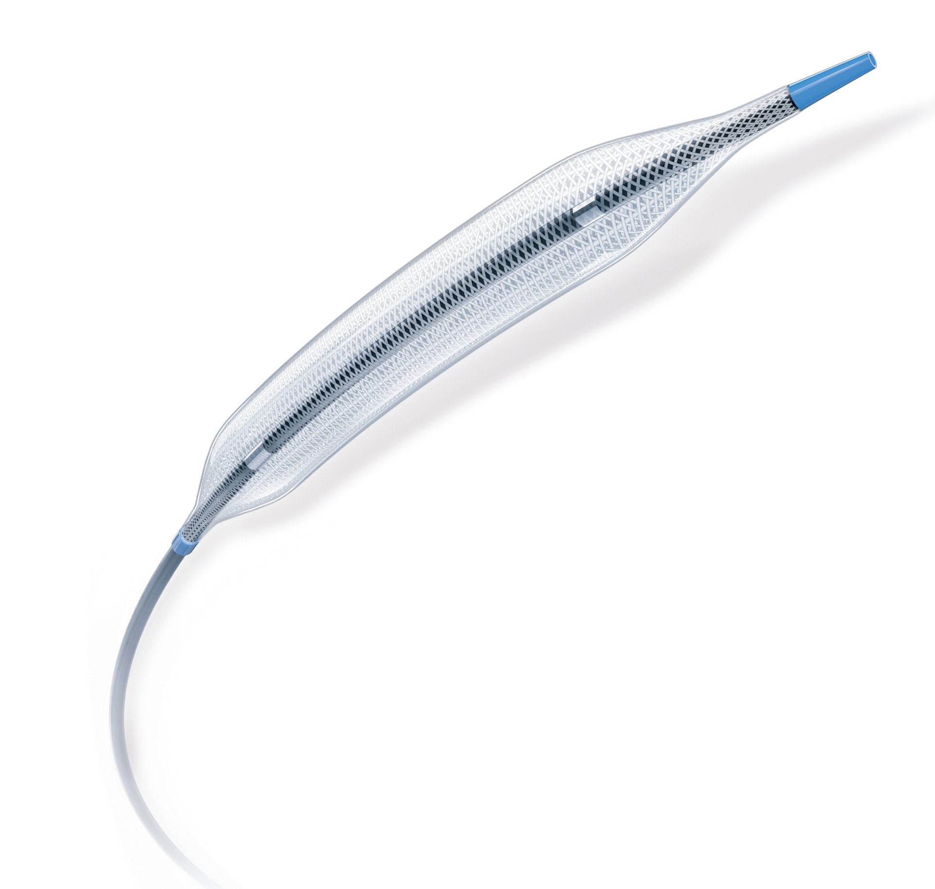 Coronary stent delivery system with balloon catheter for peripheral vascular intervention
